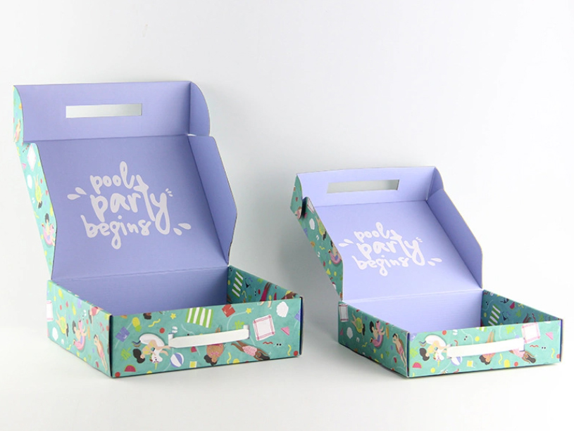 Gift Summer Element Pattern Paper Mailing Box 