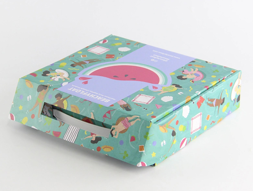Gift Summer Element Pattern Paper Mailing Box 