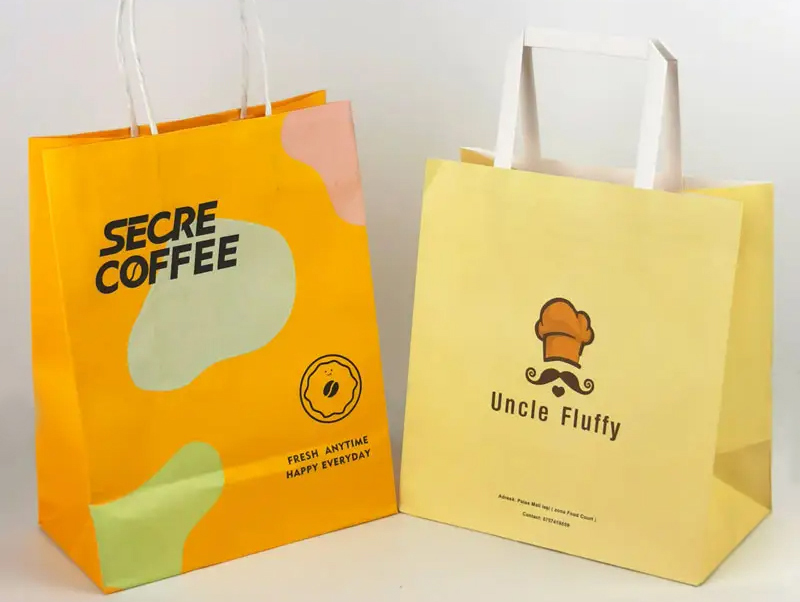 Packaging Kraft Coffee Paper Bag Customized Logo 