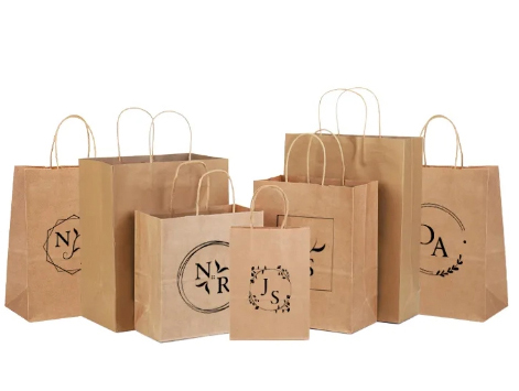 Customization Kraft Flat Handle Paper Bag