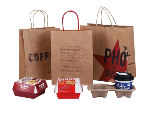 Customization Kraft Flat Handle Paper Bag