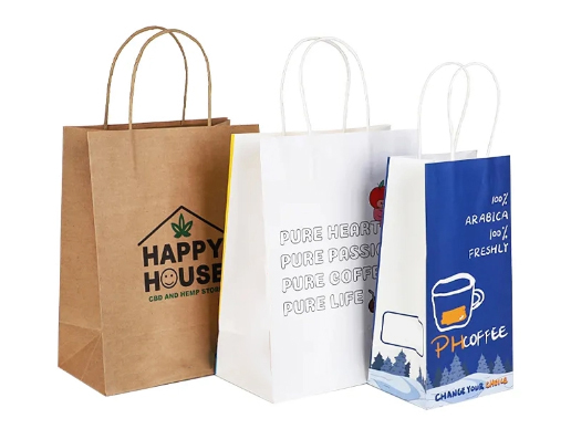 Customization Kraft Flat Handle Paper Bag