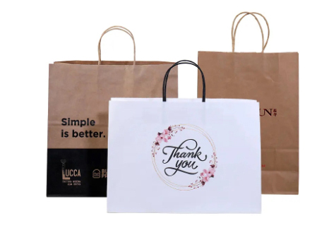  Wholesale Biodegradable Kraft Paper Bag For shopping 