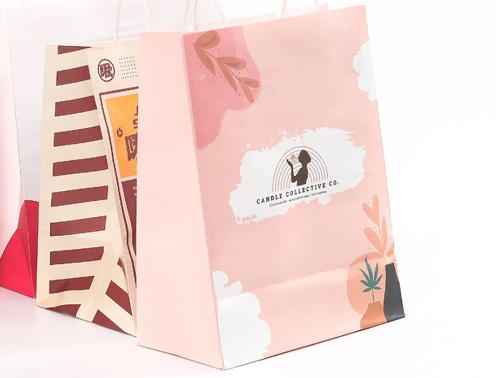 Kraft Paper Shopping Bags With Handle Provide Customized Services