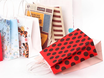 Kraft Paper Shopping Bags With Handle Provide Customized Services