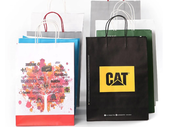 Shopping Paper Kraft Bag With Logo