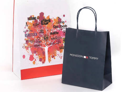 Shopping Paper Kraft Bag With Logo