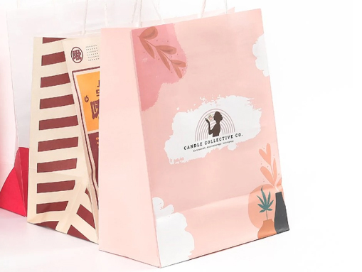 Shopping Paper Kraft Bag With Logo