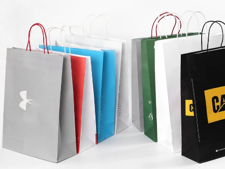 Shopping Paper Kraft Bag With Logo