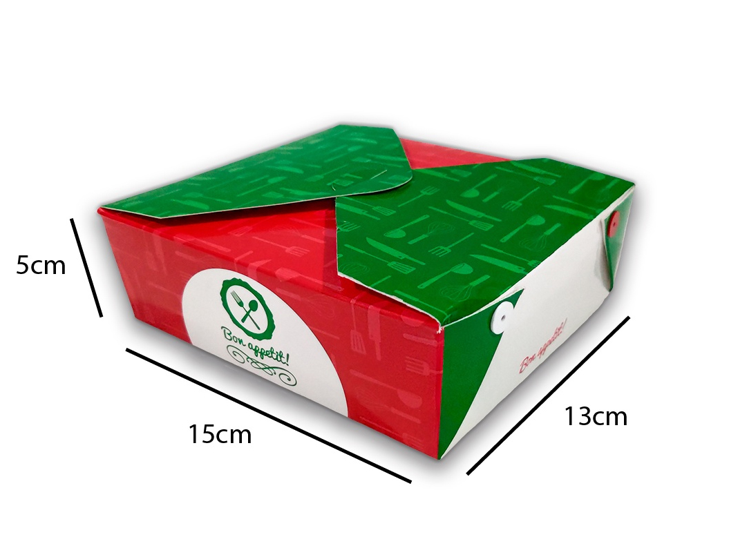Oil Proof Packaging Lunch Cardboard Box