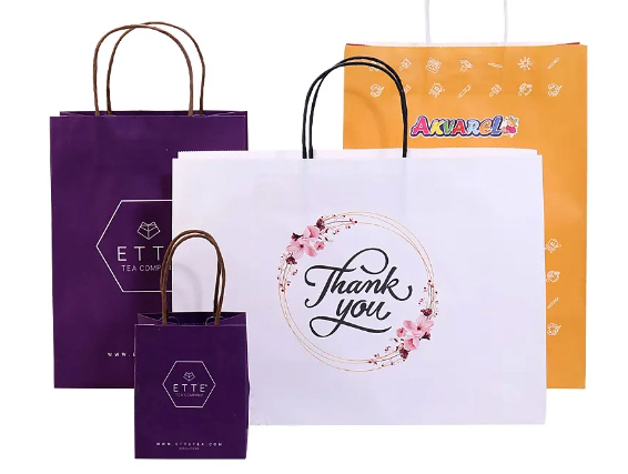 High Quality Thank You And Shopping Kraft Paper Bag