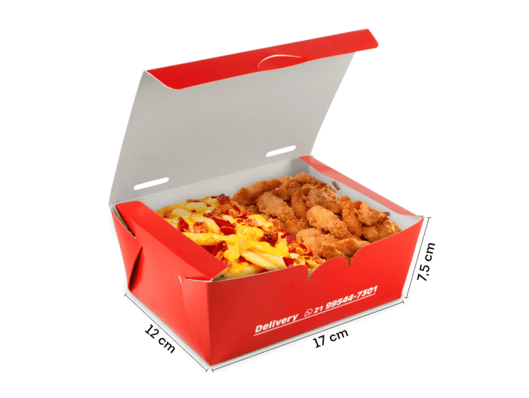 Disposable Take Away Box For Fried Food 