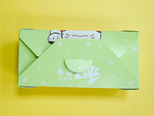 Maneki-Neko Green Take Away Food Box