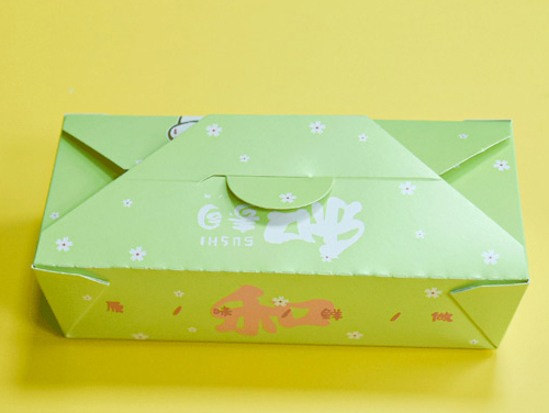 Maneki-Neko Green Take Away Food Box