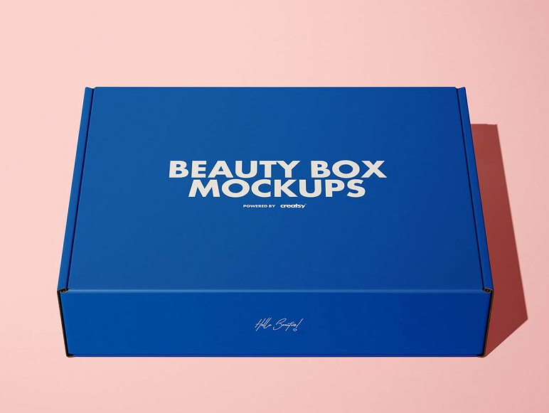 Beauty Blue Mailing Shipping Boxes
