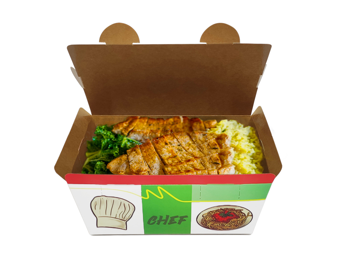 Lunch Boxes Take Away For Pasta Rice And Fried Food