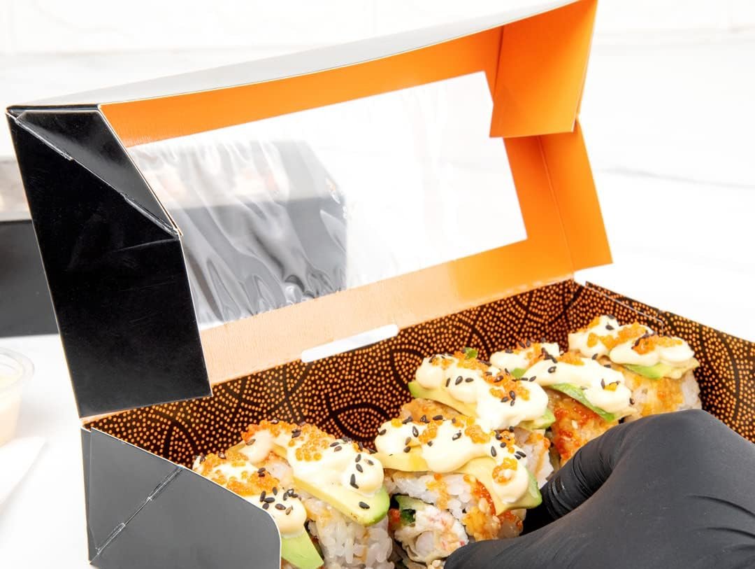 Fancy Take Away Box For Sushi Side Opening