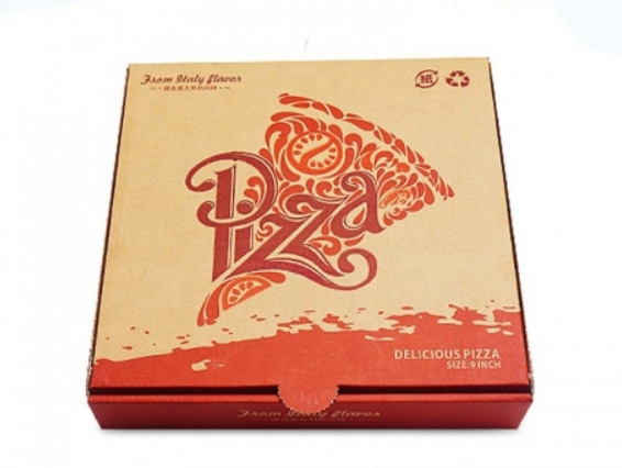 Corrugated Pizza Box With Handle