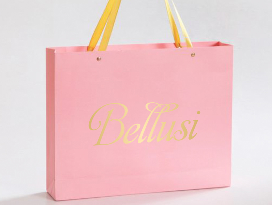 New Trend Luxury Pink Gift Paper Bags With Unique Design