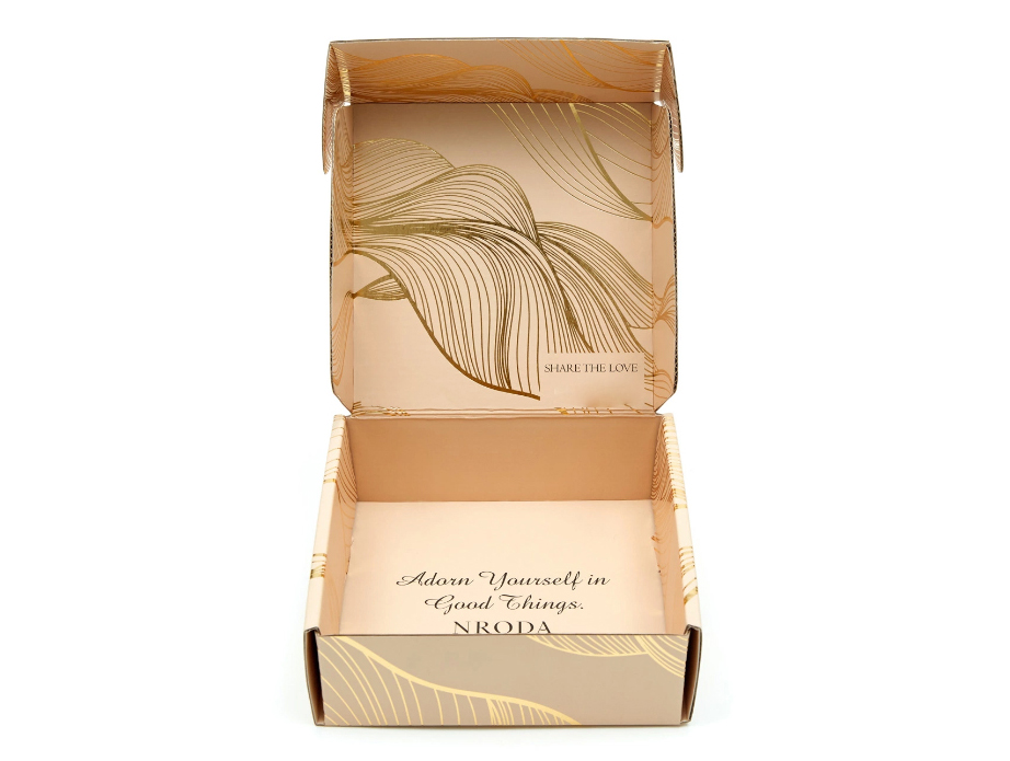 Luxury Gold Stamp Gift Packing Corrugated Box