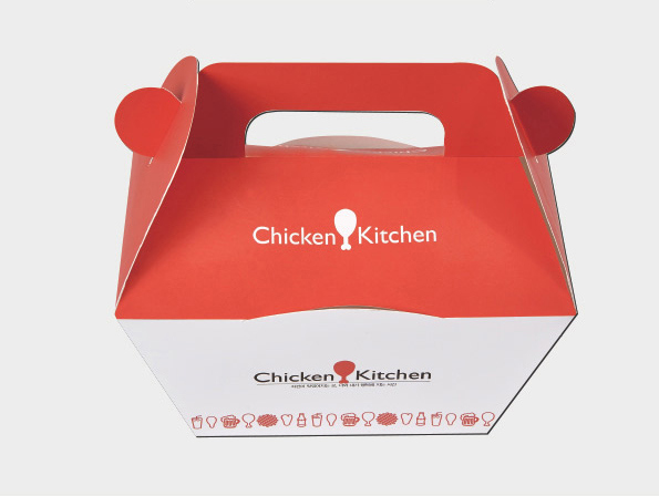 Take Out With Handle Paper Box