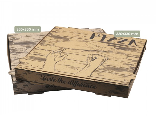 Canada Wood Grain Pizza Box