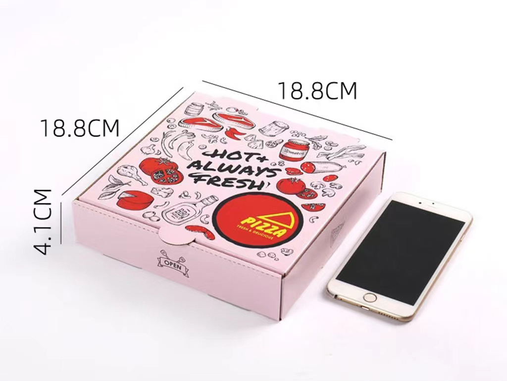 Pink Pizza Box For Thermo Pizza Delievry
