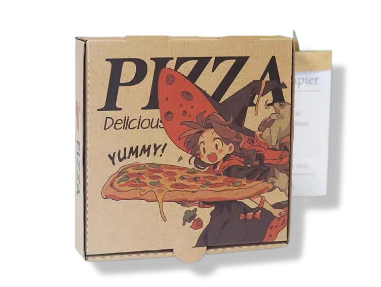 Cartoon Girl Pattern Pizza Box 7 Inch 