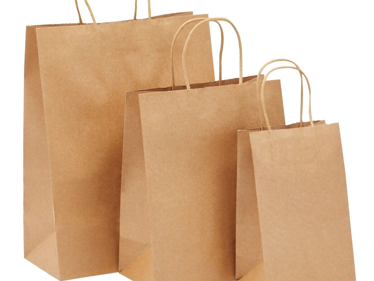  Brown Kraft Paper Bag For Packing Snack 