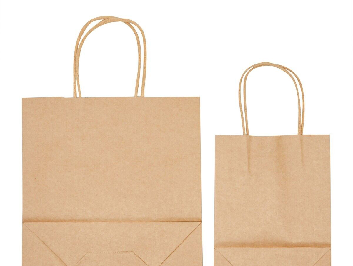  Brown Kraft Paper Bag For Packing Snack 