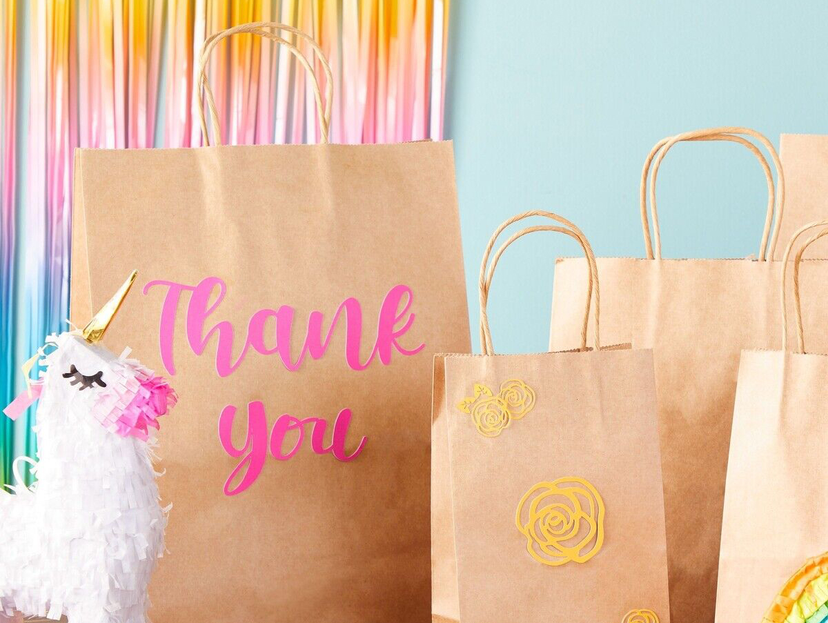  Brown Kraft Paper Bag For Packing Snack 