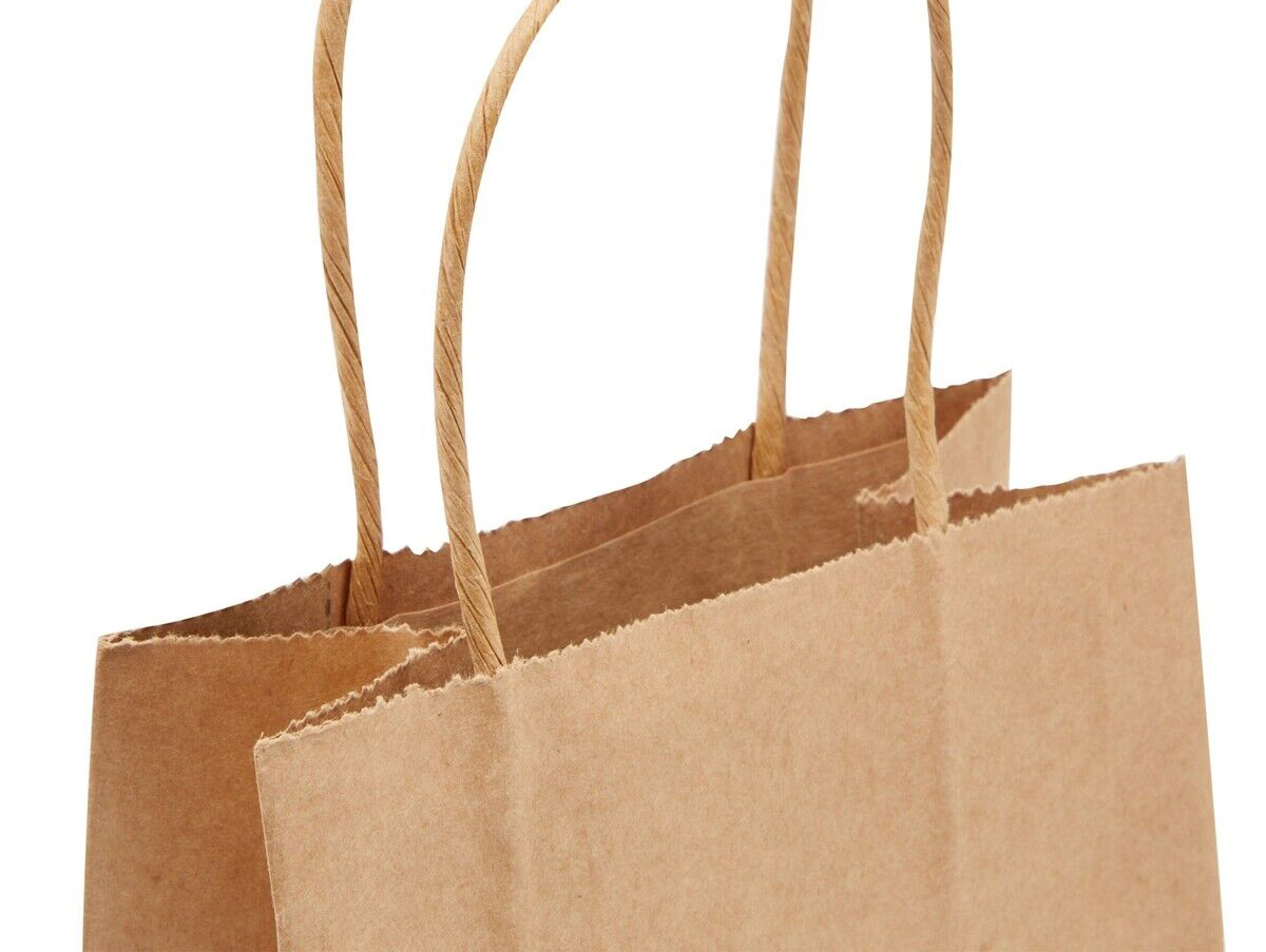  Brown Kraft Paper Bag For Packing Snack 