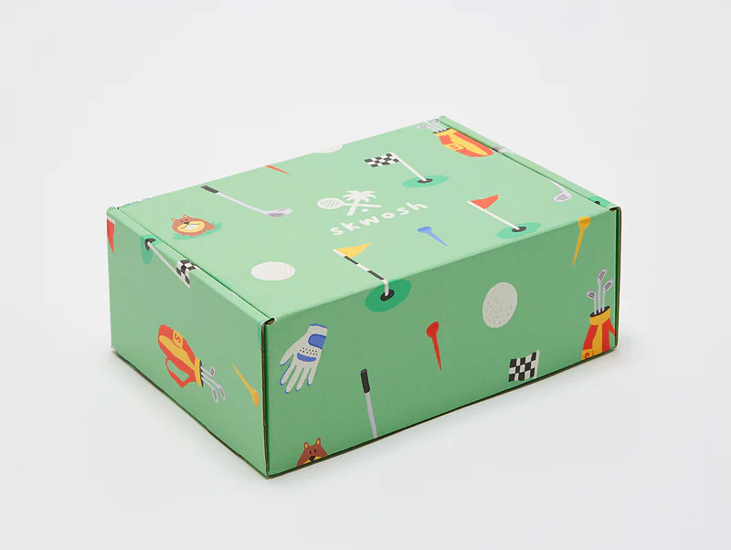 Green Corrugated Paper Gift Box Mailing Boxes 