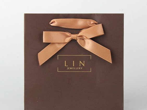 Brown Bowknot Gift Paper Bags With Reasonable Price