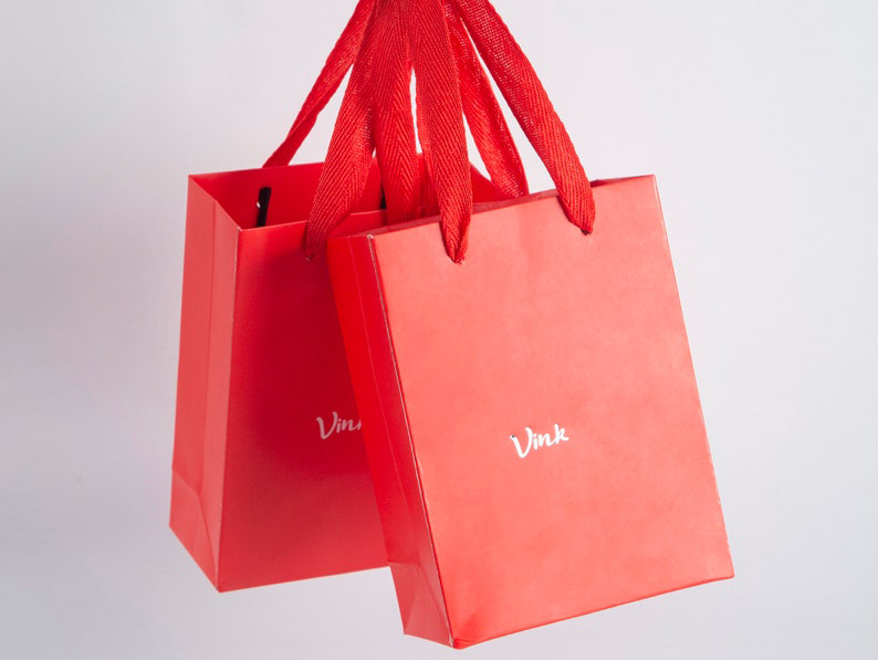 Shopping Bags With Logo Can Customized Colors