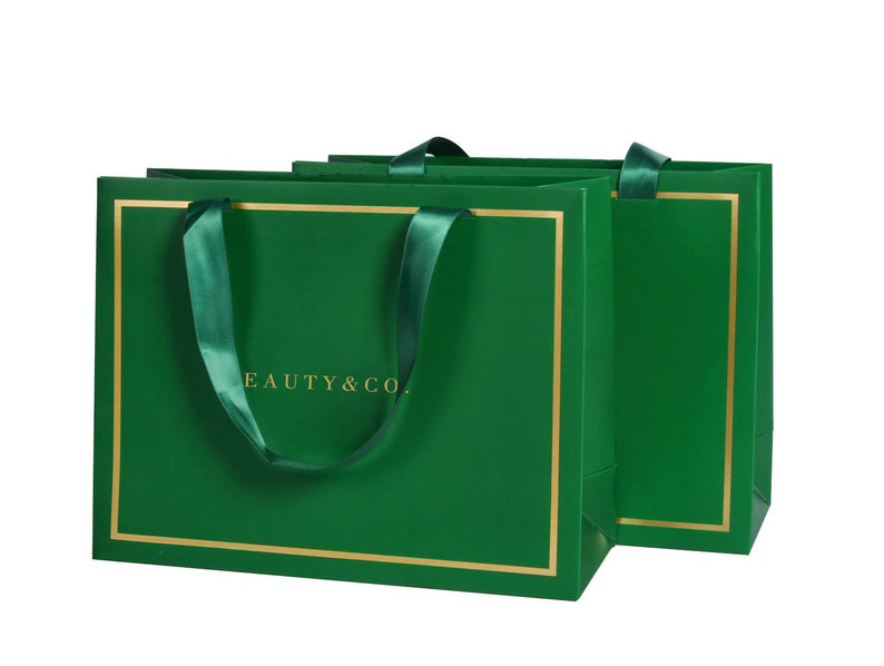  Luxury Green Shopping Paper Bags 