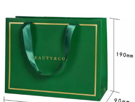  Luxury Green Shopping Paper Bags 