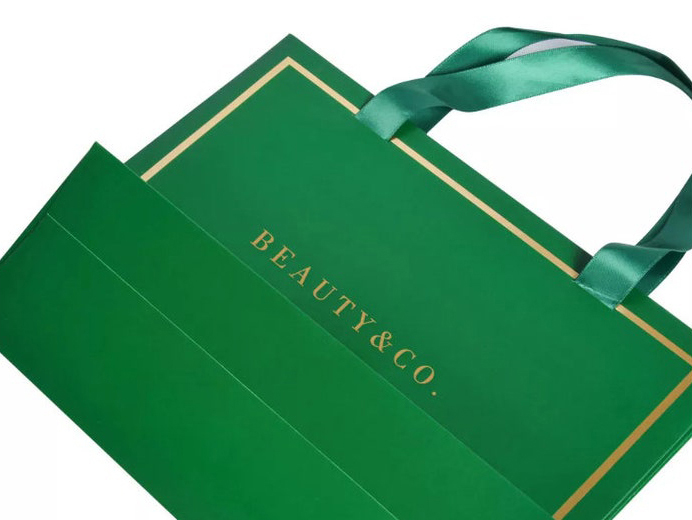  Luxury Green Shopping Paper Bags 