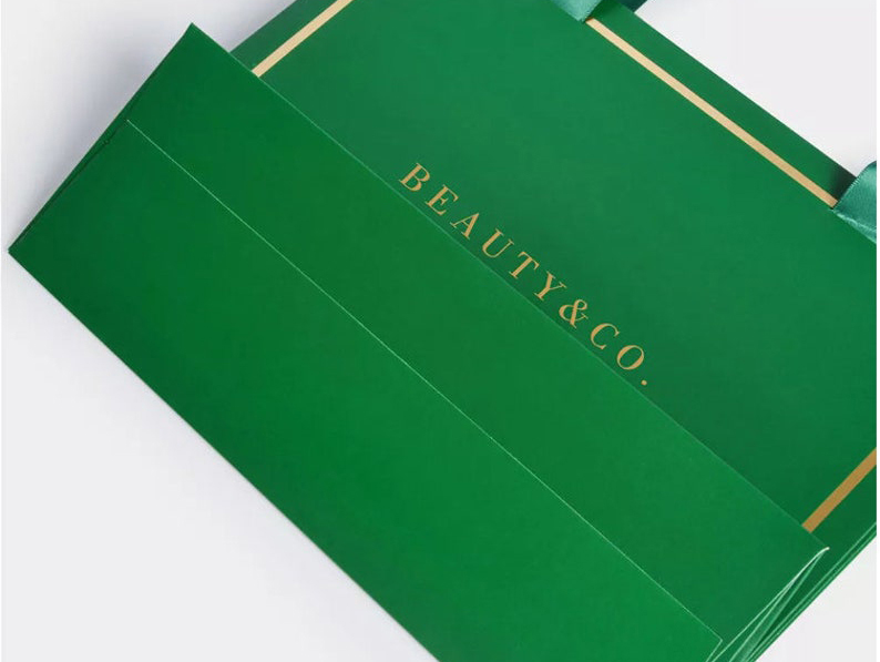  Luxury Green Shopping Paper Bags 