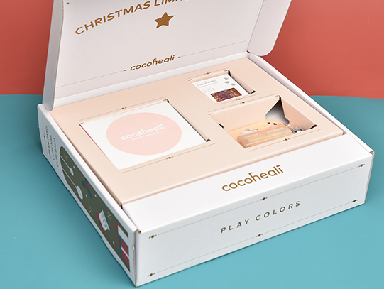 Christmas Packaging Cardboard Box With Open-Cover Design