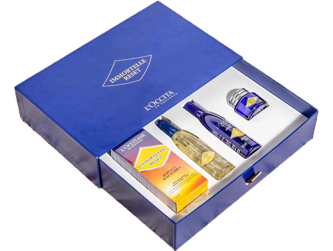 Blue Drawer Cosmetic Cardboard Material Gift Box 