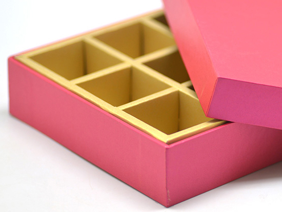 Custom Luxurious Golden Cardboard Chocolate Snack Box