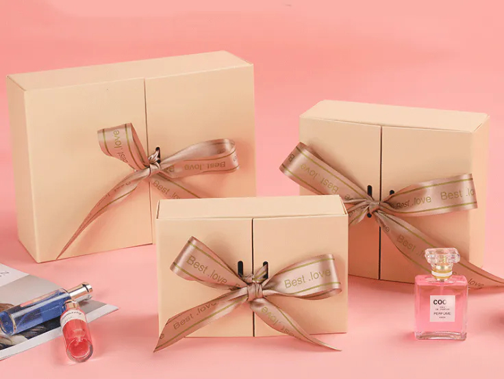 Double Door Pink Perfume Jewelry Carton Box