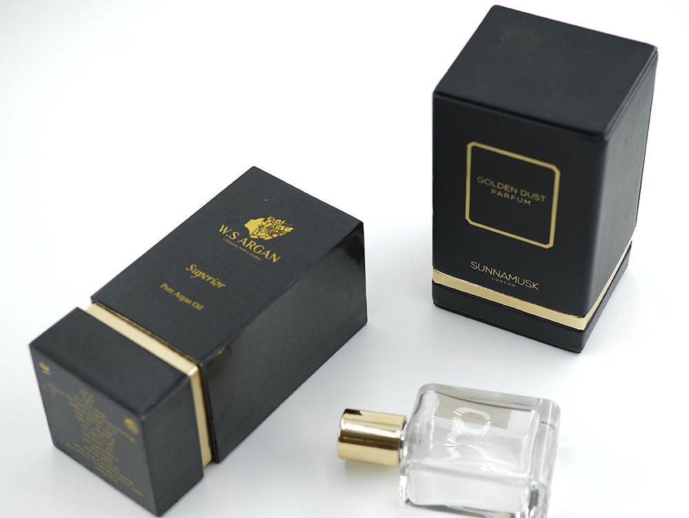 Folding Rigid Perfume Set Boxes With Lid For Giving Gift