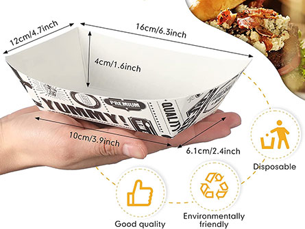 Paper Boat Food Tray Box