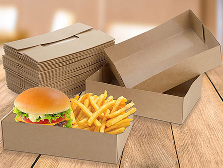 Custom Kraft Paper Food Trays