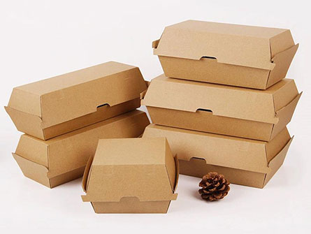 Kraft Paper Burger Packing Box 