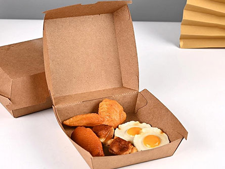 Kraft Paper Burger Packing Box 