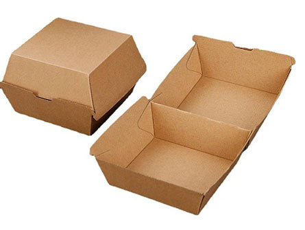 Kraft Paper Burger Packing Box 