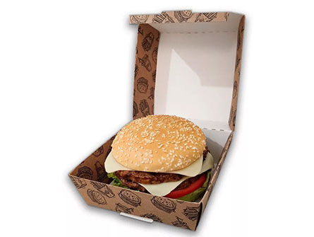 Thickened Hamburger Box Corrugated Packaging